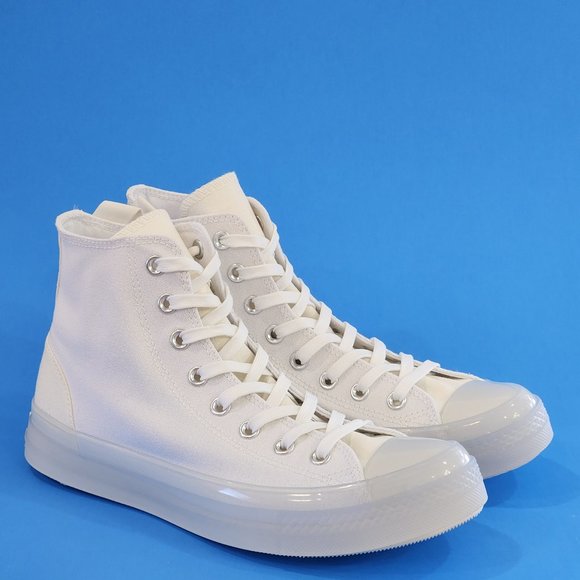 Converse CTAS CX Hi White/Egret Canvas Unisex Sneakers 172471C NWT - Picture 1 of 6